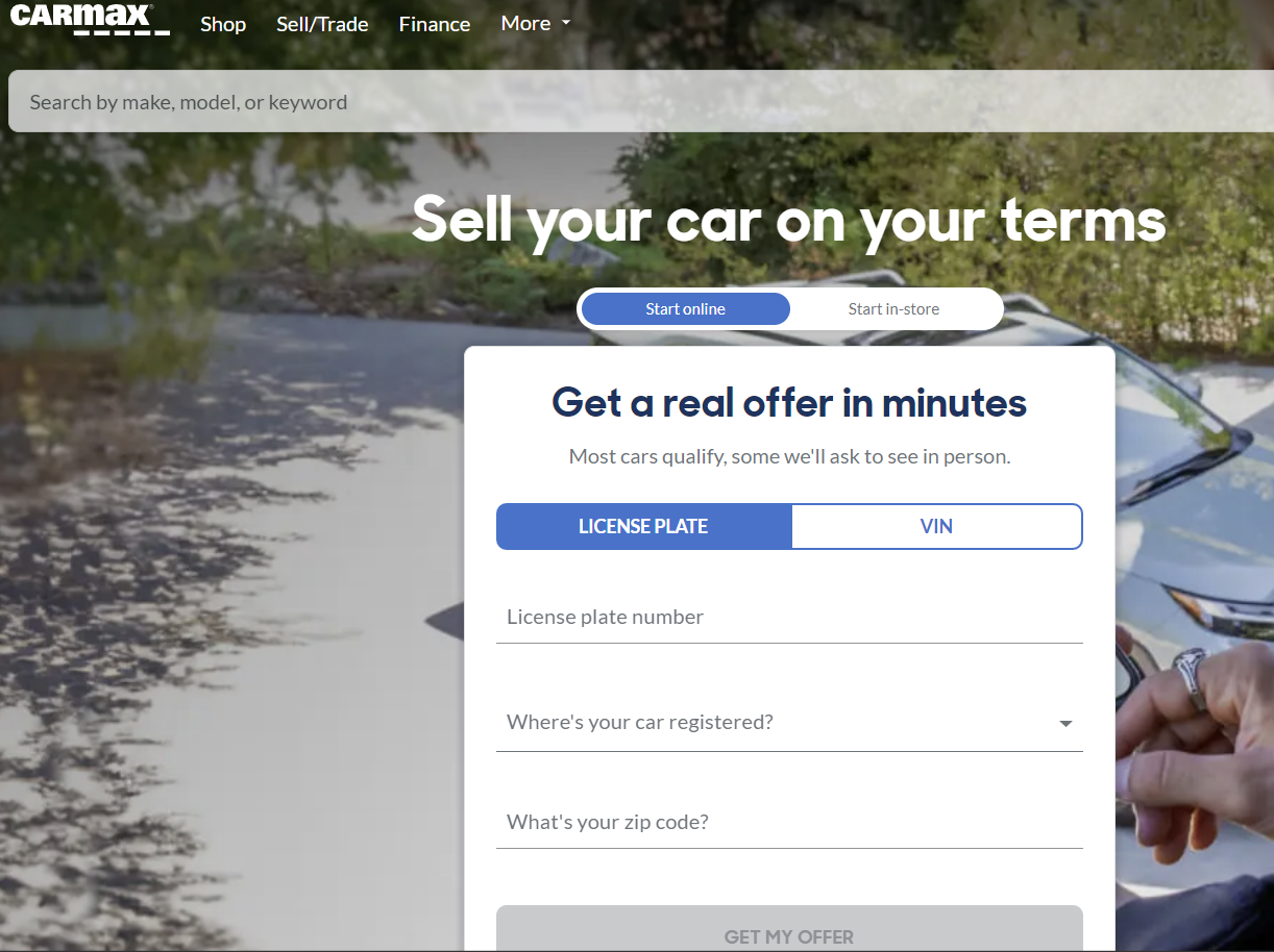 Carmax 차량 판매 사이트