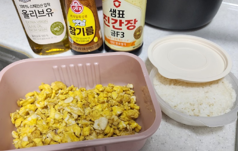  직장인을 위한 현실적 가성비 벌크업 도시락 레시피 [닭가슴살+간장계란밥]