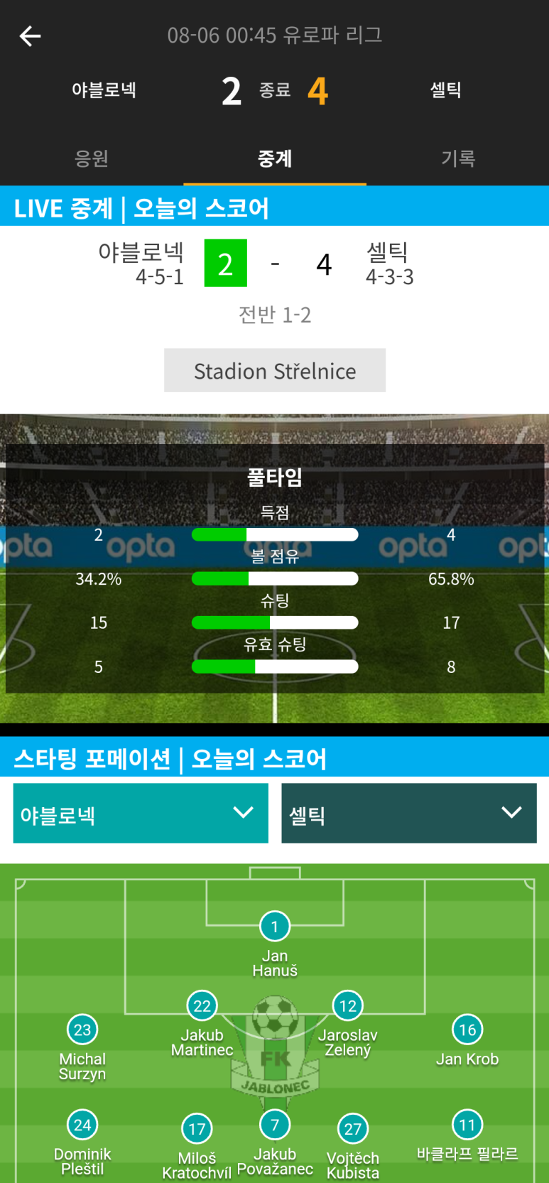 해외축구경기일정 완벽 체크! 오늘의스코어 통해 라리가 5