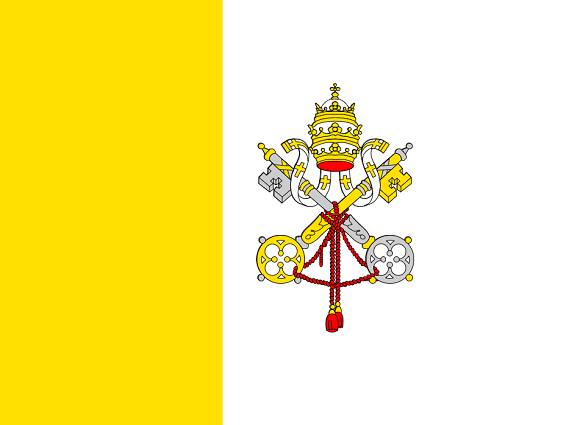 바티칸시국-국기-사진
