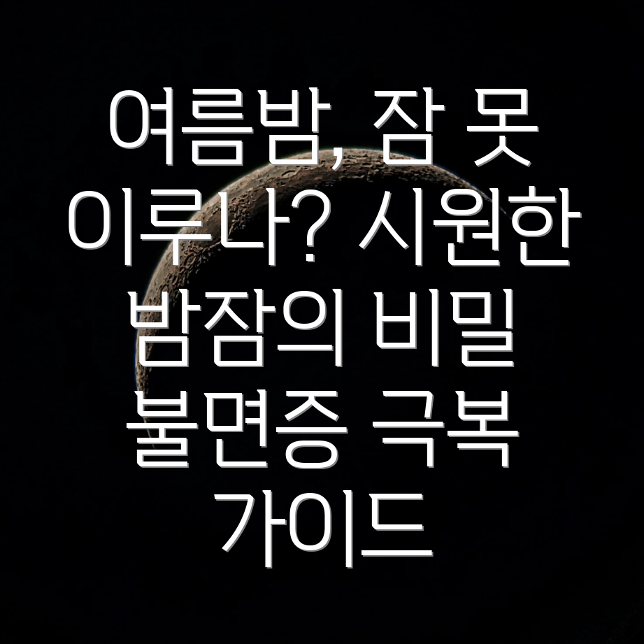 여름철 불면증