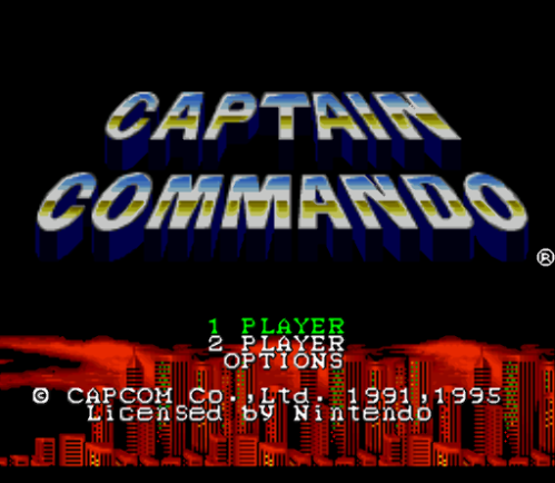  SNES ROMS - Captain Commando (EUROPE / 유럽판 롬파일 다운로드)