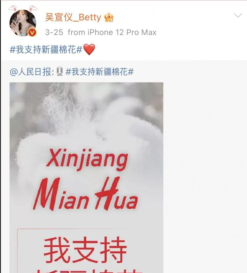  위구르족 강제노역 지지하는 우주소녀 멤버 3명
