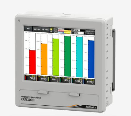 오토닉스 KRN1000 터치로 설정 가능한 온도기록계 사진