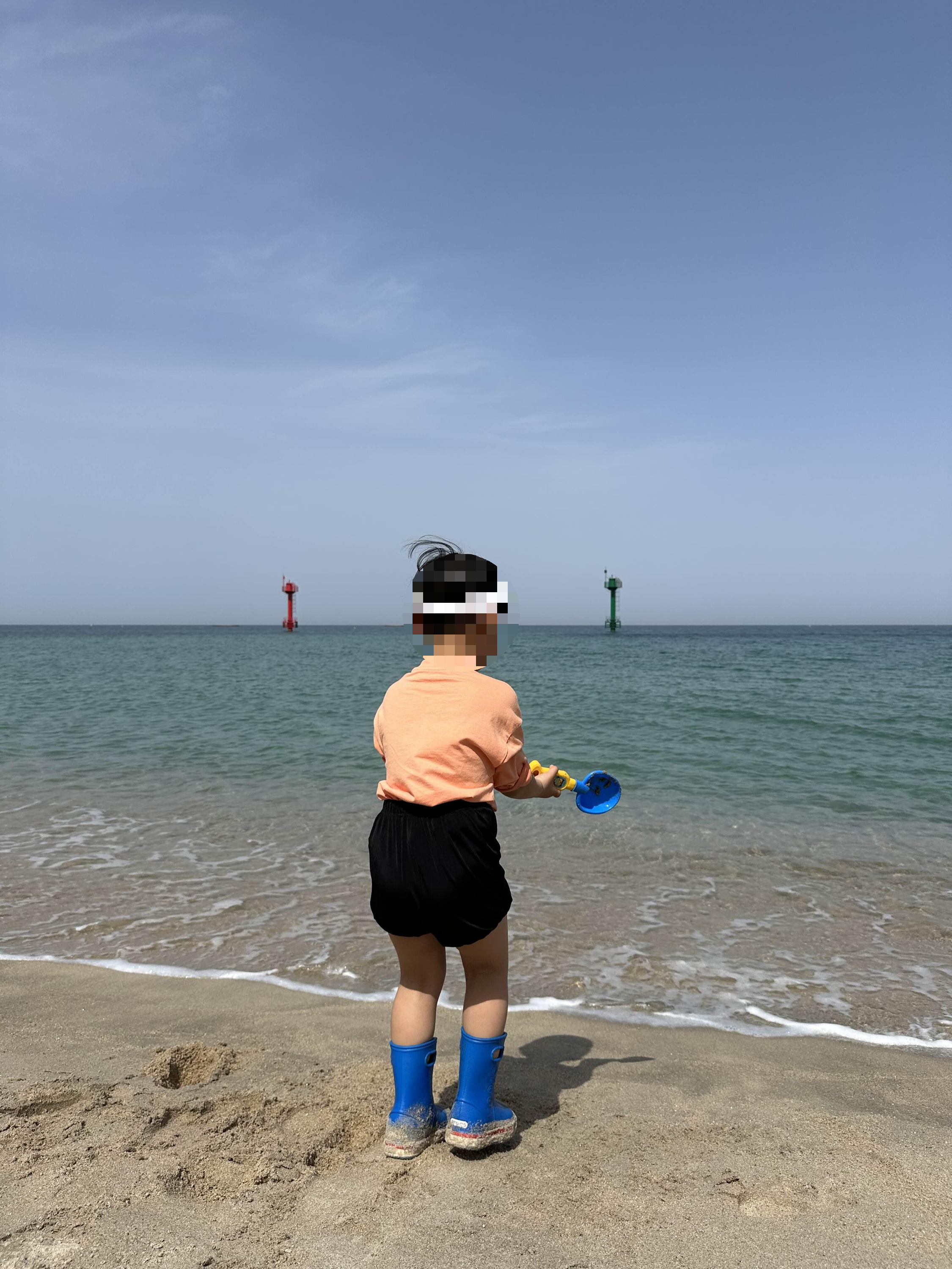 봉포해변 모래놀이