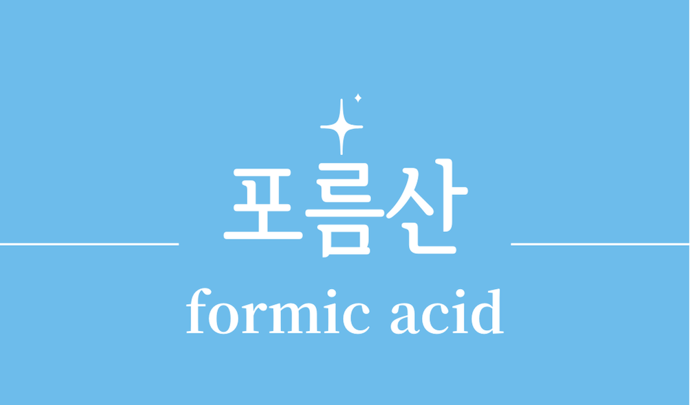 '포름산(formic acid)'