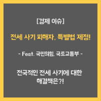 전세 사기 피해자를 구제하기 위한 특별법 내용에 대한 글입니다.