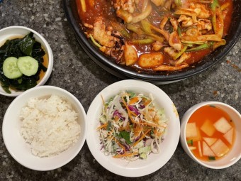 오징어불고기백반