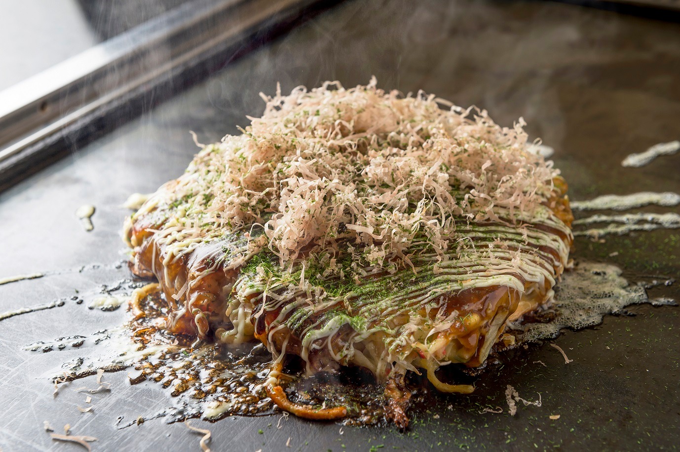 오사카식 오코노미야키 Osaka-style Okonomiyaki