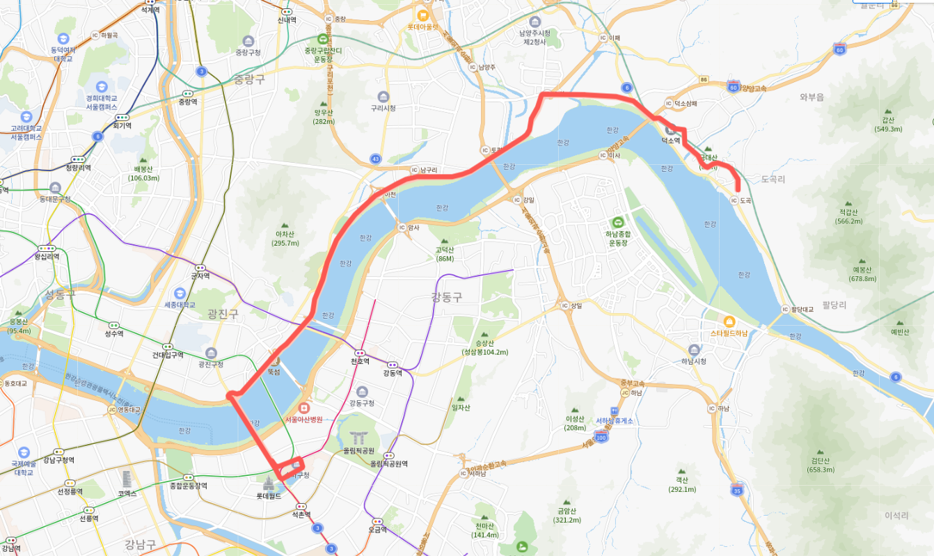  [직행] 남양주 1670번 버스 노선, 시간표 : 남양주, 도심역, 덕소역, 잠실역