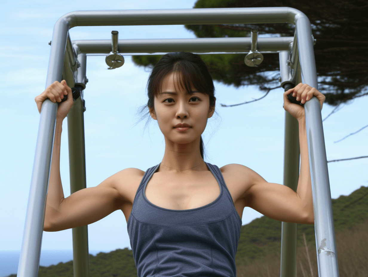 운동하는 30대 건강한 여성