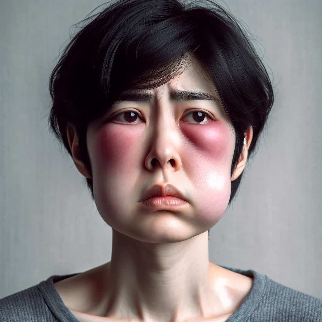  얼굴이 붓는 증상과 얼굴이 따끔거리는 이유