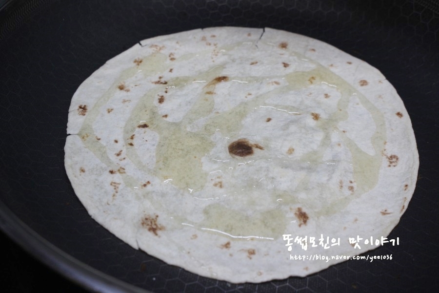 고르곤졸라피자만들기 또띠아 16