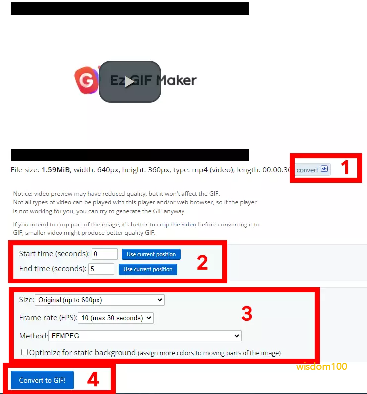 EZGIF로 GIF 움짤 만드는 방법 2