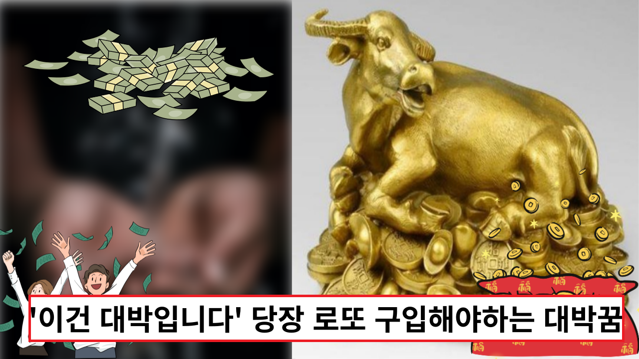  '이건 대박입니다' 당장 로또 구입해야하는 대박꿈