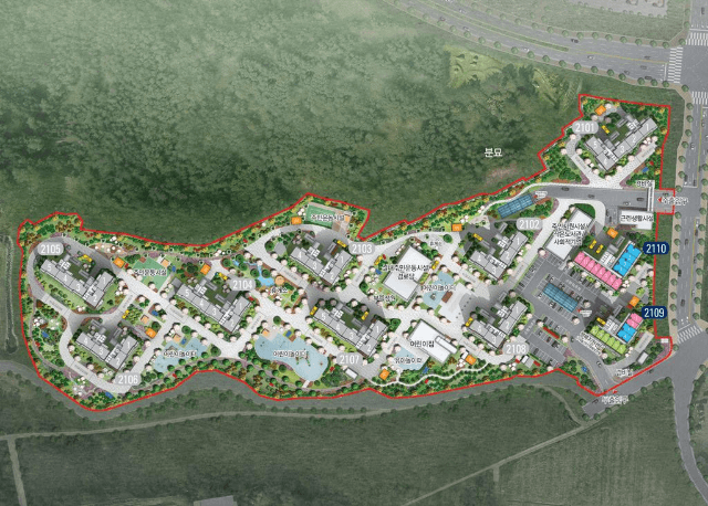 호매실능실마을21단지단지배치도