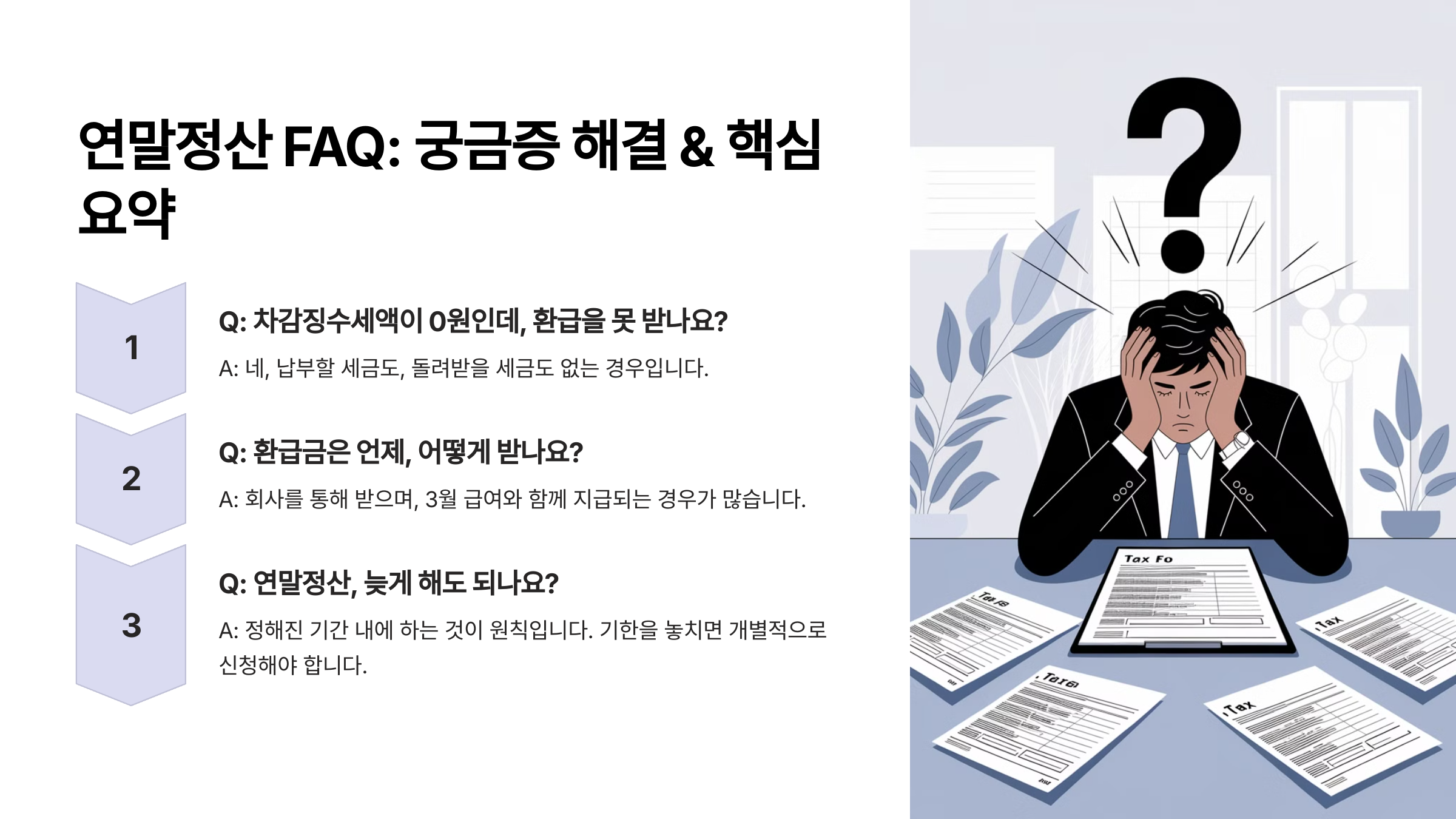 차감징수세액 마이너스 환급금