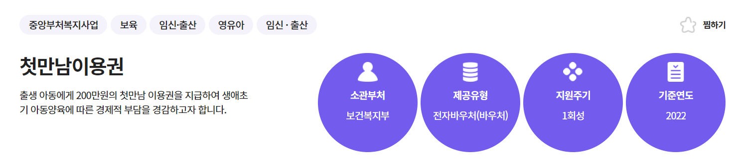 2022년 출산혜택