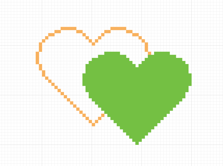 일러스트에서 픽셀아트 세팅하기