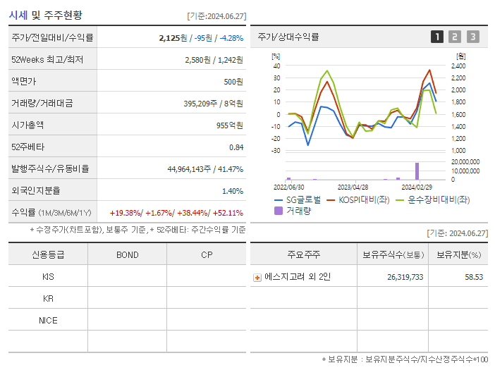 SG글로벌_기업개요