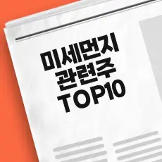 황사 미세먼지 관련주