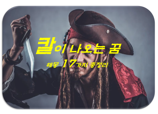  칼로 사람이나 짐승을 찔러 죽였던 꿈 해몽 17가지 총정리
