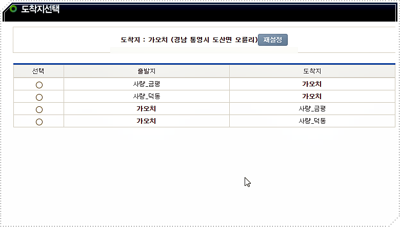 가오치 선착장