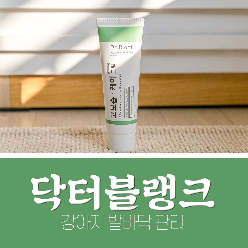  강아지 발바닥 보습 관리 - 패드 갈라짐 굳은살 관리