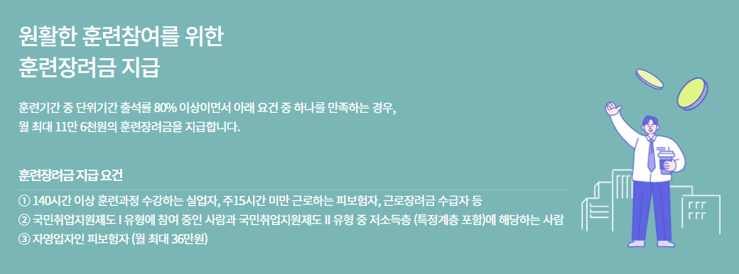 훈련장려금 지급