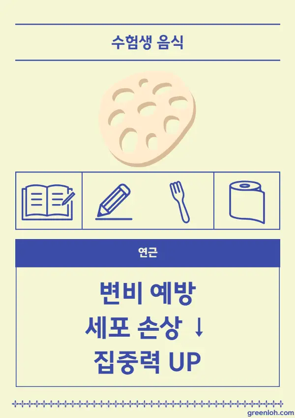 수험생 아침식사로 좋은 음식과 간식 추천 - 수험생 아침식사 - 달걀 수험생에게-좋은-음식-연근