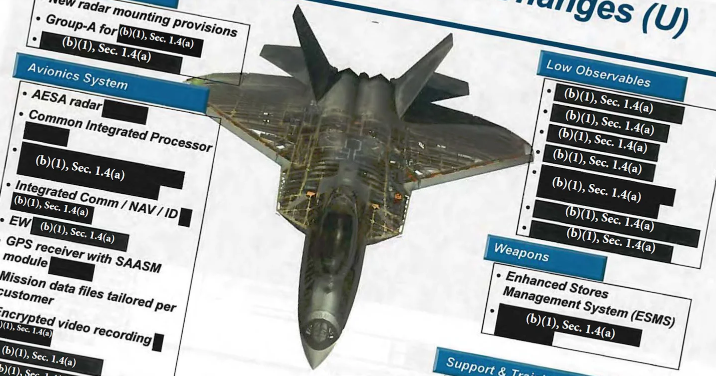 미 공군에서 수행한 F-22 수출 버젼에 대한 연구 자료