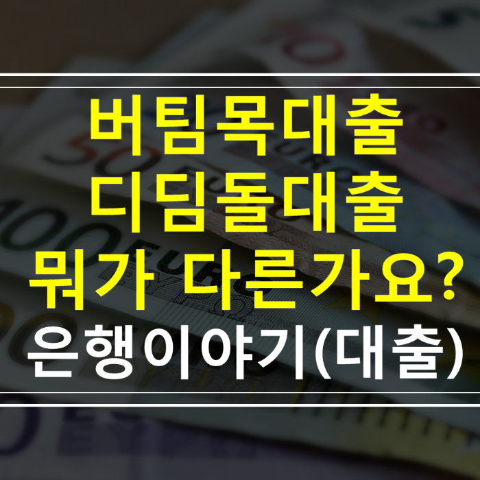 버팀목대출-디딤돌대출-차이