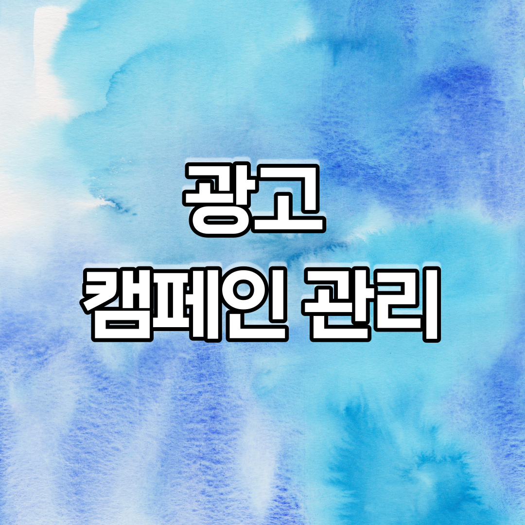  광고 캠페인 관리