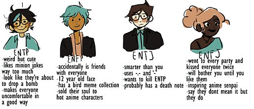  MBTI 캐릭터 (외향형)