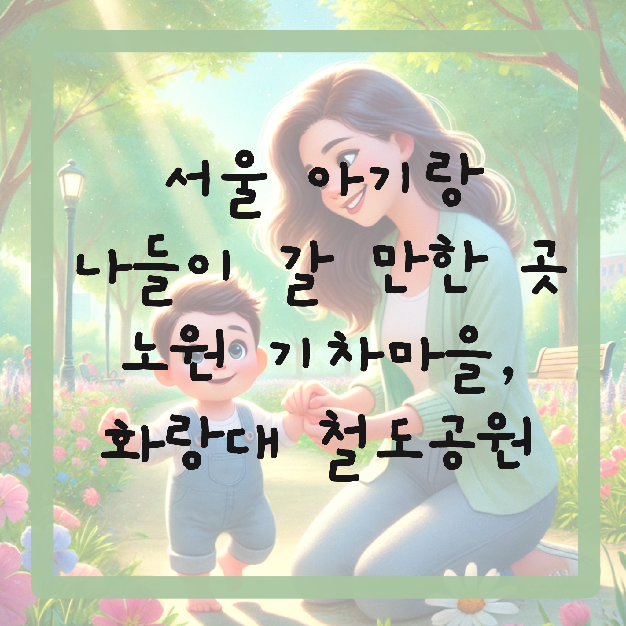 서울 아기랑 나들이, 노원 기차마을, 화랑대 철도공원