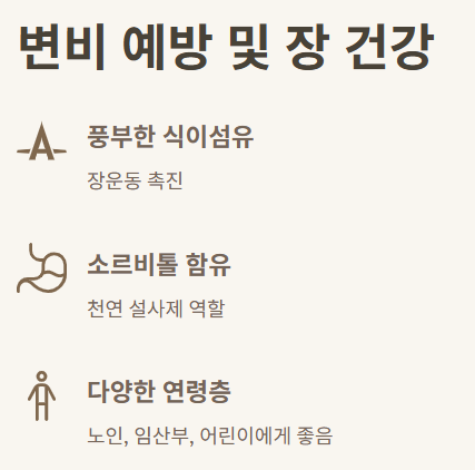 변비 예방 효능 이미지