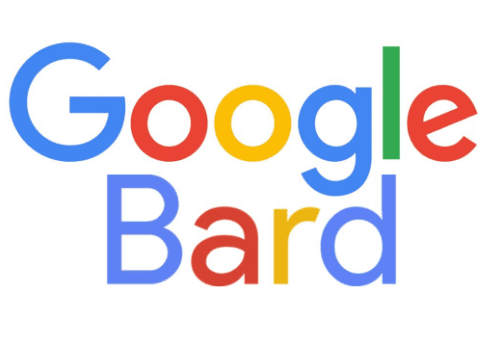 구글을 상징하는 색상과 함께 바드라는 글씨가 써있는 문구입니다.