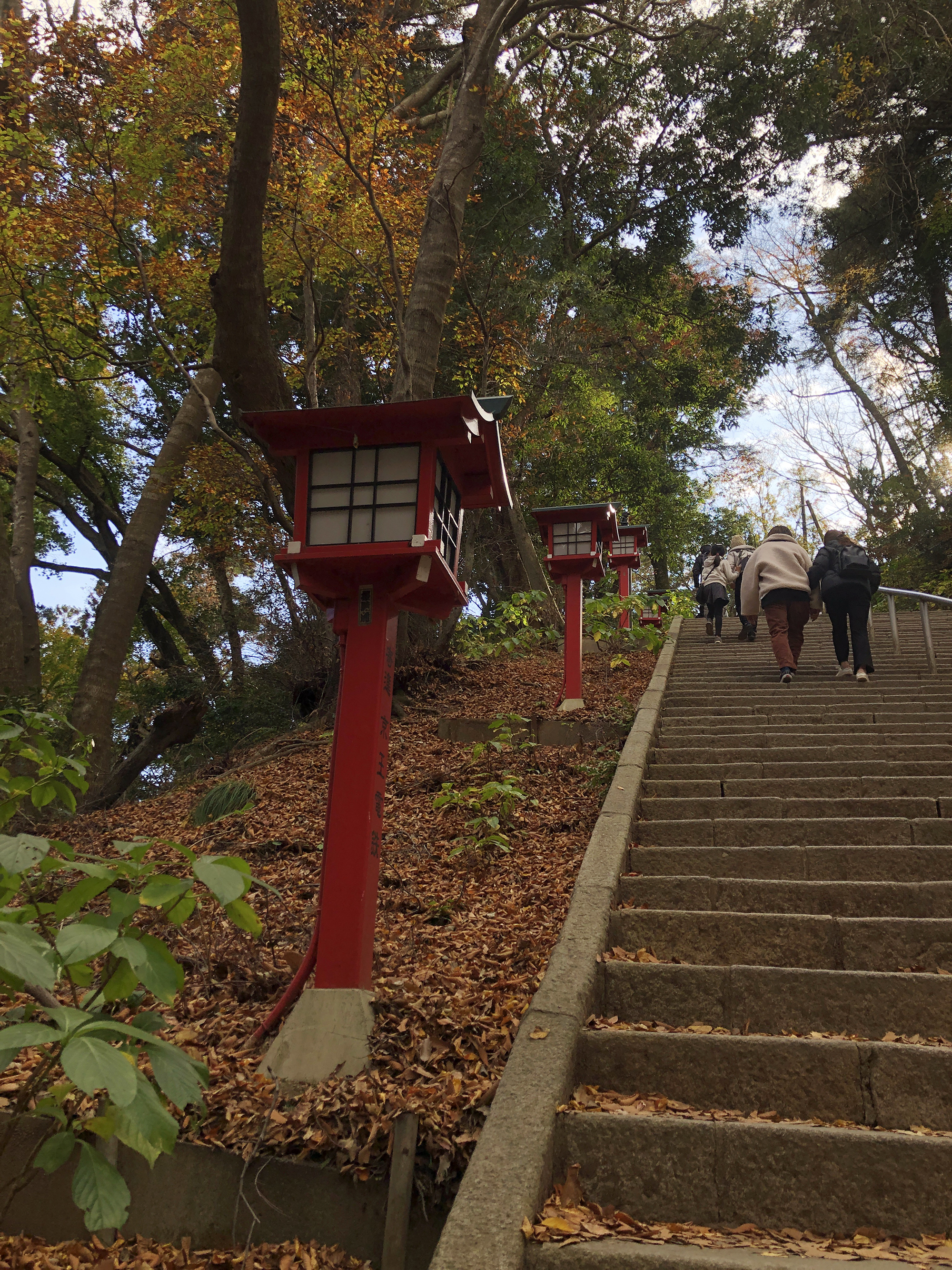 타카오산의 엄청난 계단