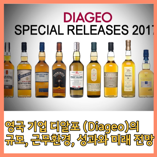  영국기업 디알포 (Diageo)의 규모, 근무환경, 성과와 미래 전망을 알아보자!