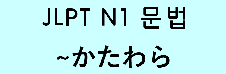 JLPT-N1-문법5