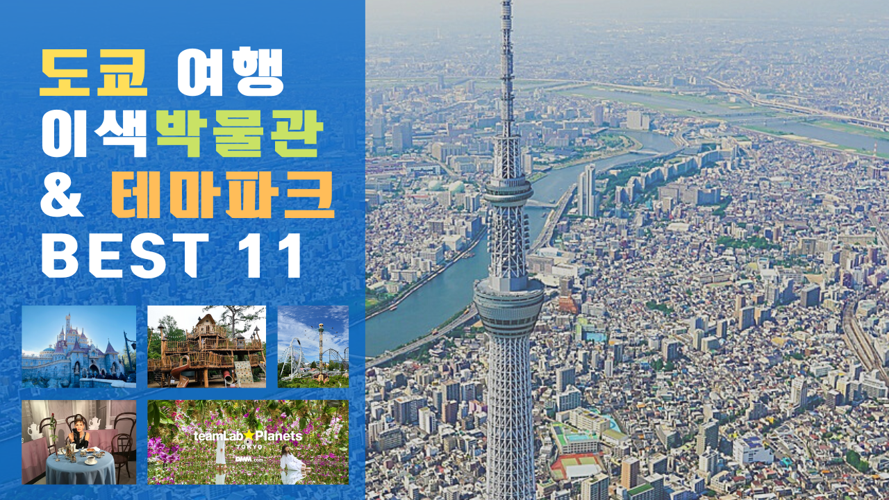 일본여행 도쿄 인기 이색박물관 & 테마파크 실내 가볼만한곳 BEST 10