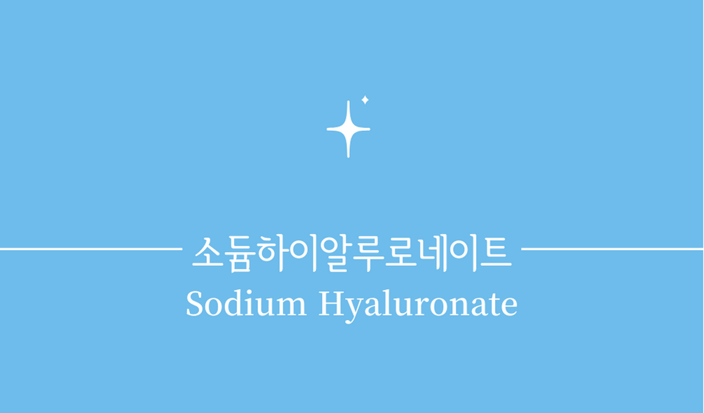 &#39;소듐하이알루로네이트(Sodium Hyaluronate)&#39;