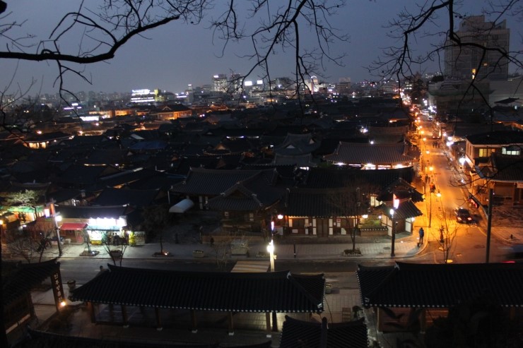오목대에서 바라본 한옥마을
