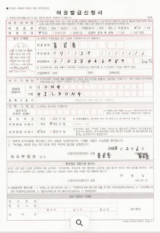 여권 재발급 준비물 신청 서식 다운로드 하기