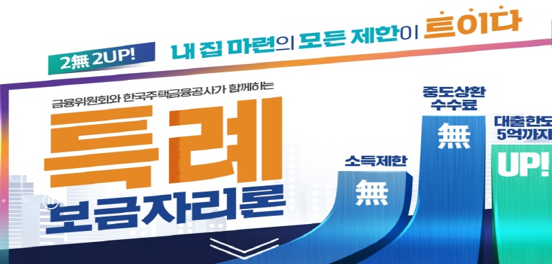  내집마련 한시적 상품 특례보금자리론 조건, 신청방법