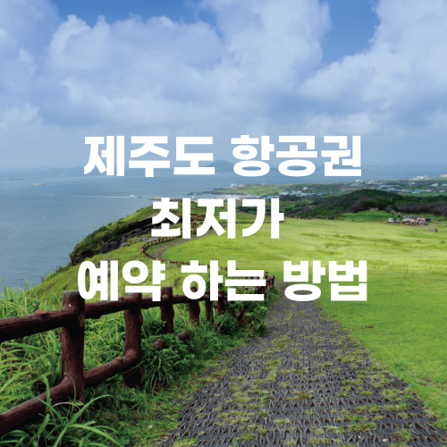  제주도 항공권 최저가 예약하는 방법