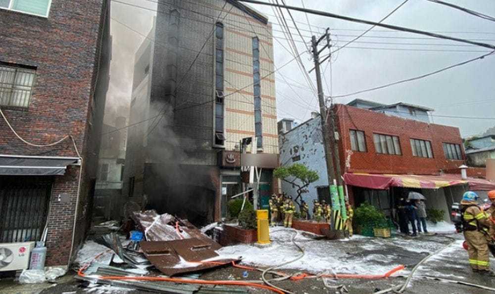 부산 동구 목욕탕 화재