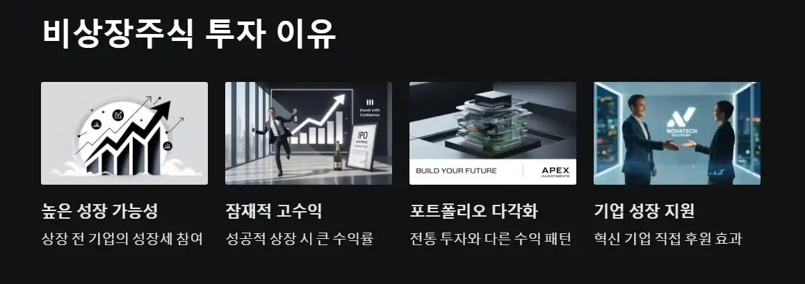비상장주식에 투자하는 이유
