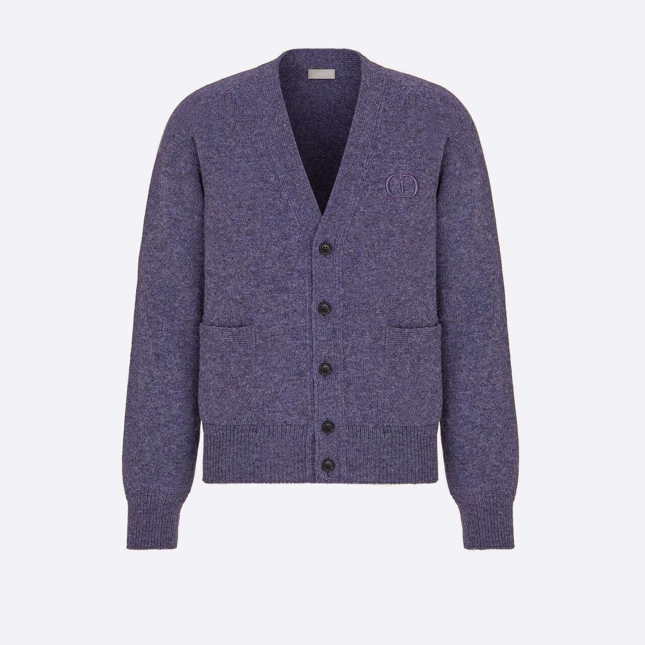  [DIOR] 디올 퍼플 울 저지 아이콘 가디건 113M218AT194_C440