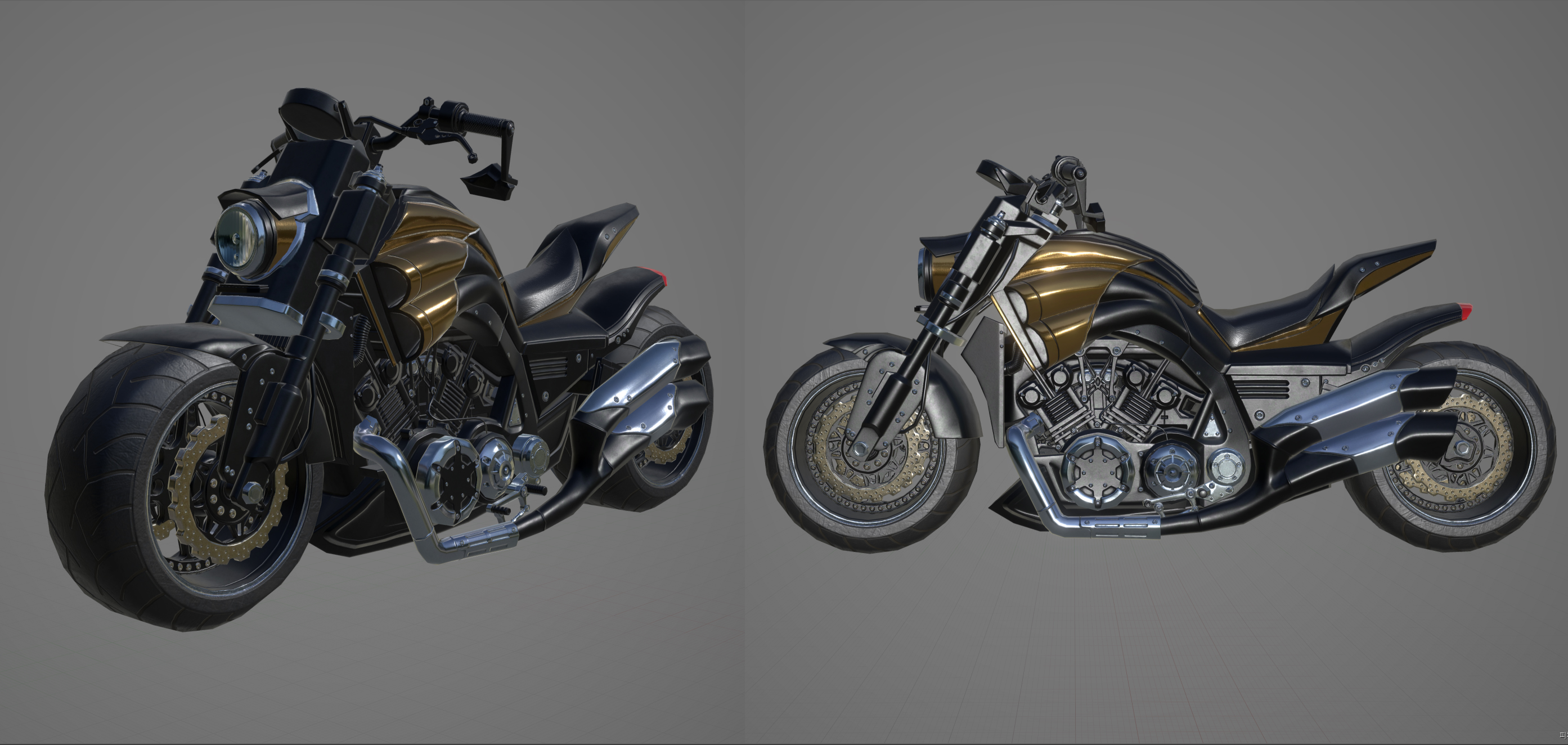 HardSurface _ MotorCycle